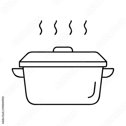 roasting pan icon, roasting pan vector illustration-simple illustration of roasting pan, perfect for roasting pan logos and icons