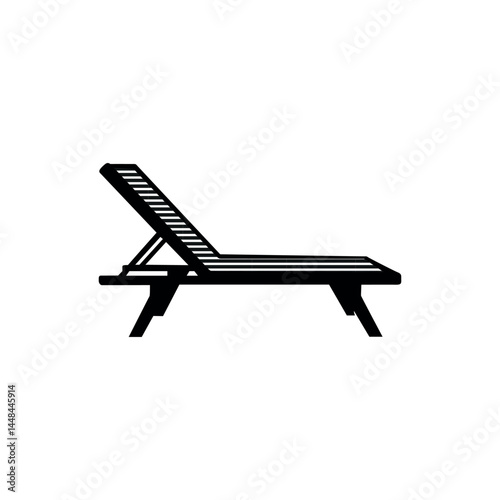 blue bench isolated on white