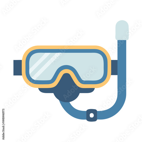 Snorkel Mask Icon Representing Underwater Activity and Ocean Exploration