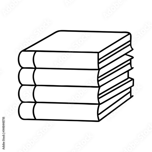 stack of books icon, stack of books vector illustration-simple illustration of stack of books, perfect for stack of books logos and icons