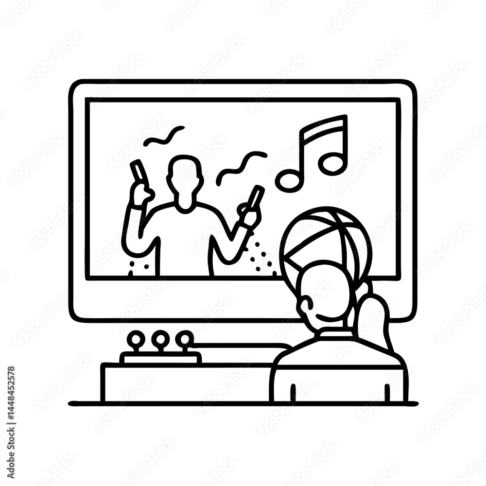 watching a concert on tv icon, watching a concert on tv vector illustration-simple illustration of watching a concert on tv, perfect for watching a concert on tv logos and icons watching a concert on tv icon, watching a concert on tv vector illustration-simple illustration of watching a concert on tv, perfect for watching a concert on tv logos and icons