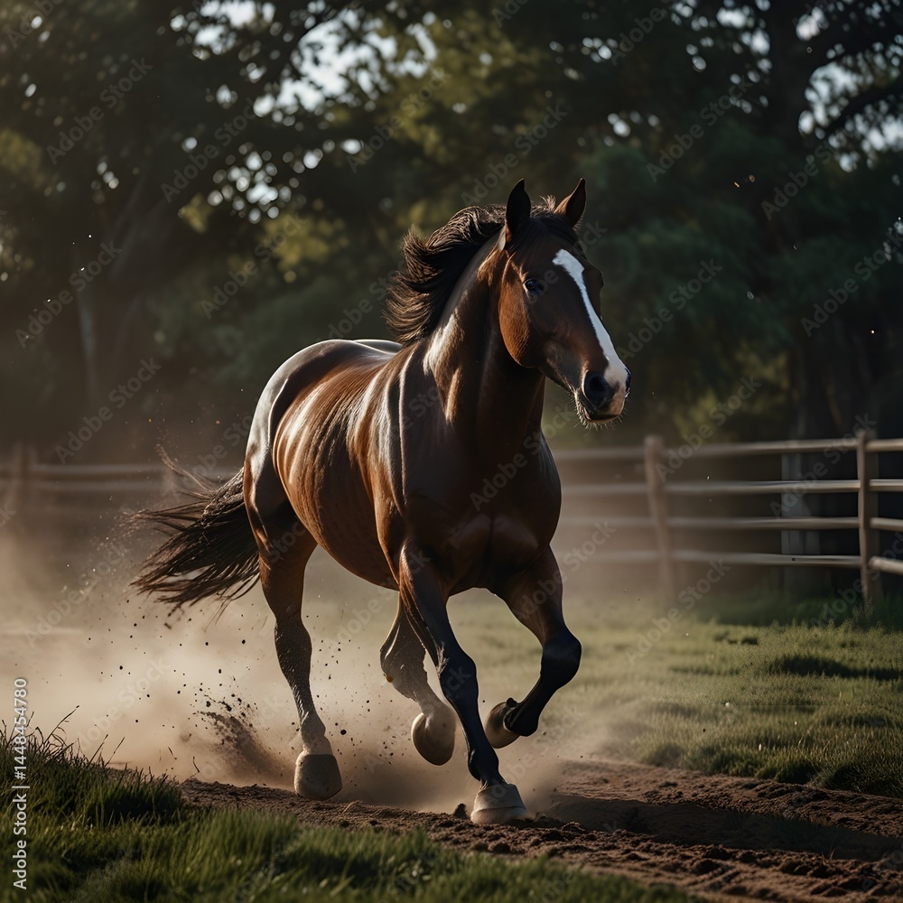 Obraz premium Majestic Running Horse