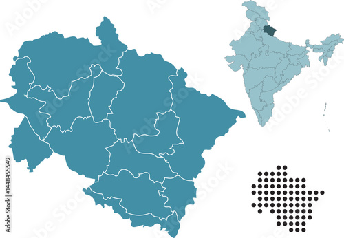 Set maps of Uttarakhand state