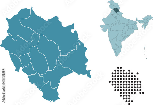 Set maps of Himachal Pradesh state