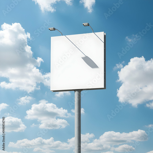 Blank Billboard Mockup Perfect for Advertising Campaigns Showcase your brand message on a large format billboard design template for impactful marketing photo