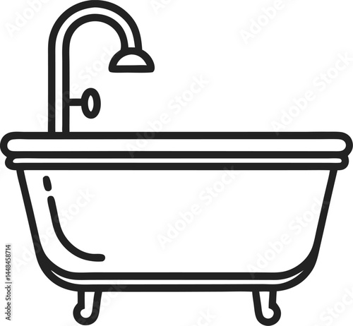 vector illustration of a bathroom sink