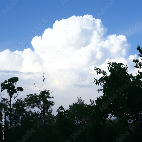 A photo of the clouds are white