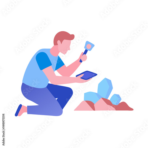 *geologist, geology, rocks, minerals, fieldwork, research, hammer, sample, collection, strata, fossil, sediment, volcanic, igneous, metamorphic, sedimentary, analysis, lab, microscope, notebook, data,