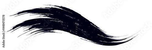 Brush touch material, ink splash, handwritten texture, texture material, rough lines, ink lines, Japanese style, Asian taste vector