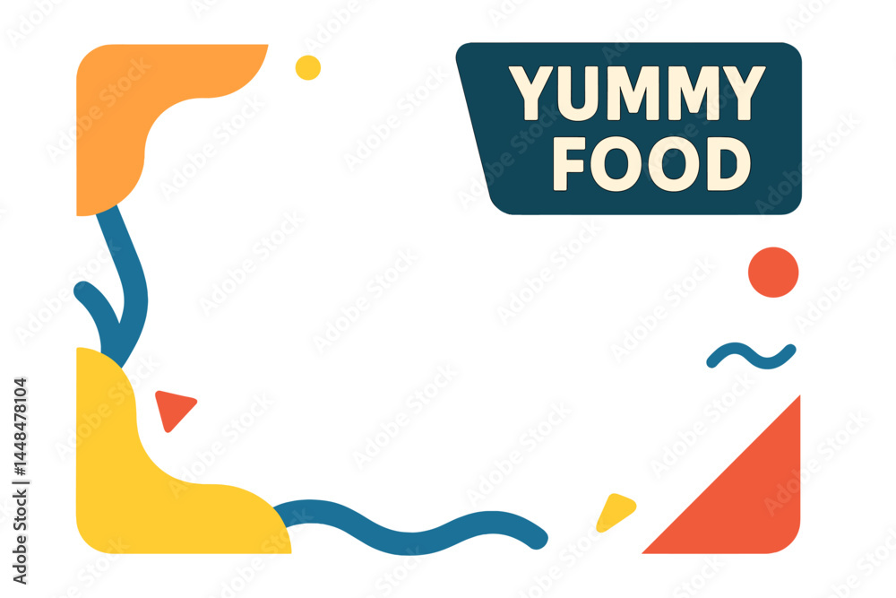 Simple banner frame template for promoting food on social media instagram posts Simple banner frame template for promoting food on social media instagram posts