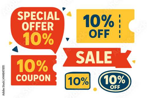 A 10% special offer is available, featuring sale banners and coupons that provide a 10% discount