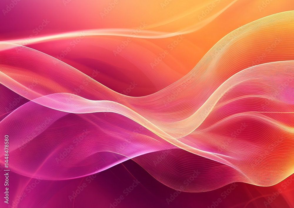 Fototapeta premium Abstract lines, waves background