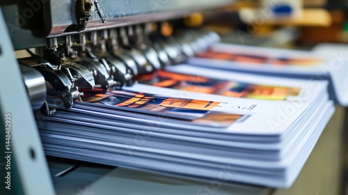 Professional Printed Brochures with Saddle Stitching for Marketing Collateral