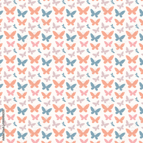Futuristic Line Art Seamless Pattern