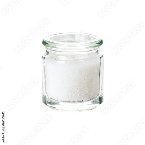 Obraz na płótnie glass salt cellar isolated on transparent background w salonie