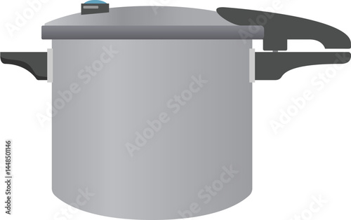 Vector pressure cooker timer. Flat, isolated, sign and icon template