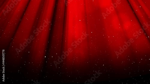 light rays Red curtain with white stars suitable for theater, events, starstudded occasions, patriotic themes, celebrations, stage decor, backdrops, parties, and performances.