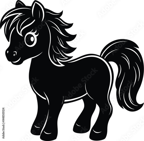 Cute Pony Silhouette