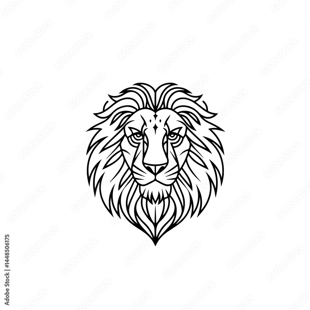 Fototapeta premium lion head mascot