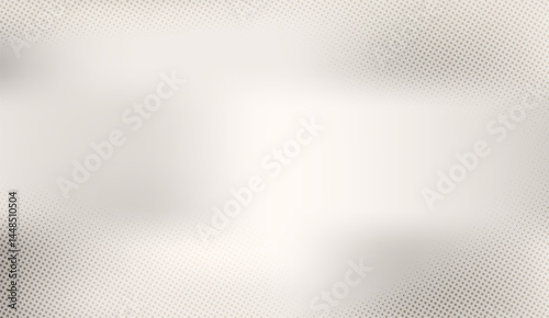 Elegant Light Gray Halftone Texture Background with Subtle Gradient and Dot Pattern, Perfect for Modern Designs and Digital Media Projects Requiring a Soft and Textured Aesthetic