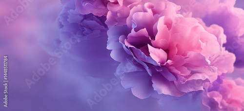 Dusty purple rose blue pink abstract background. Gradient. Elegant lilac background with space for design. Valentine, mother's day. Baby birthday, newborn