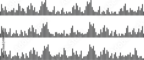 Dynamic Vertical Lines Illustrating Sound Waves & Audio Frequencies | Abstract Audio Visualizer Design
