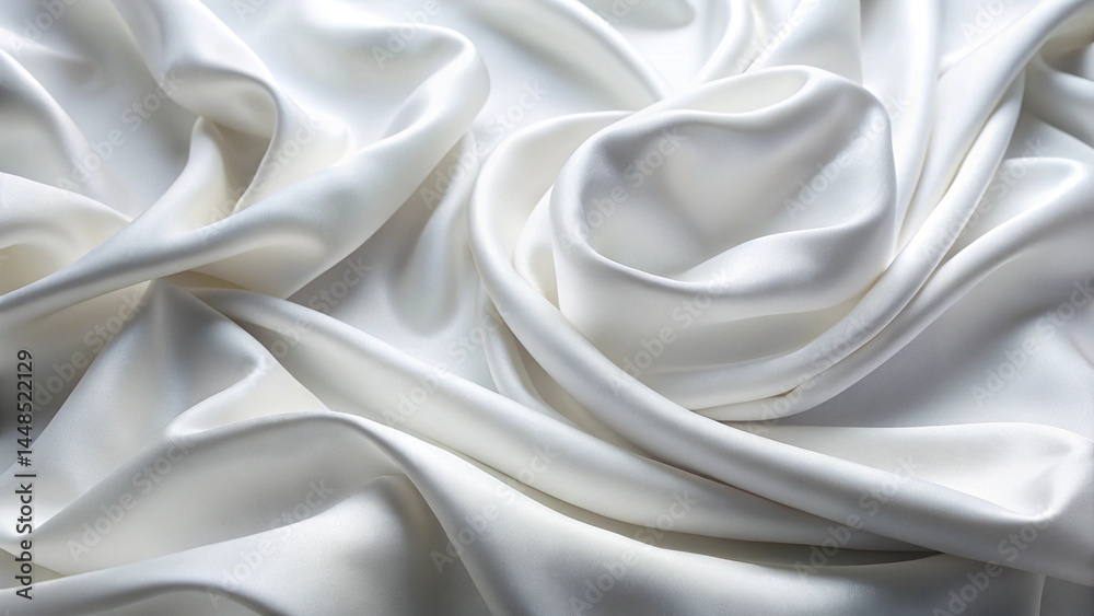 Obraz premium Luxurious White Silk Drape
