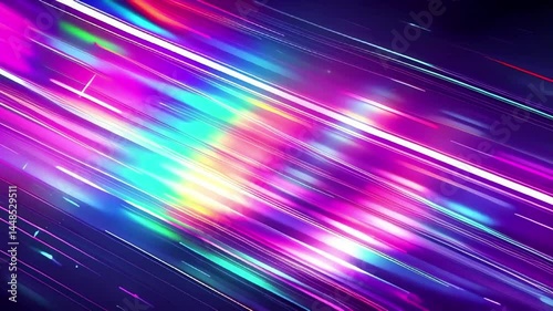Abstract background of liquid metal and chrome with shades of blue, lilac and orange, live wallpaper