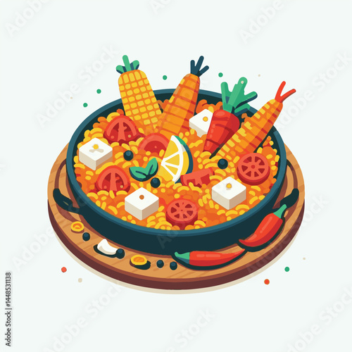 rice, paella, dish, meal, spanish, cuisine, food, seafood, pan, dinner, traditional, shrimp, mediterranean, spain, cooking, prawn, vegetable, cooked, background, plate, mussel, gourmet, shellfish, res