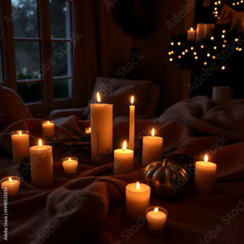 A cozy evening with candles