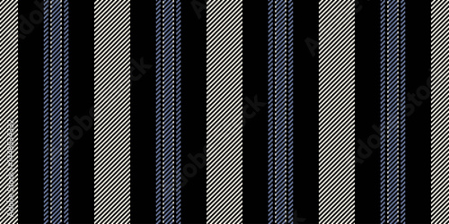 Striped background lines vertical, tape vector seamless fabric. Timplicity texture stripe textile pattern in black and white colors.