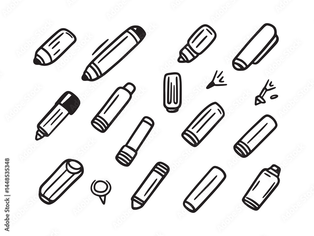 Creative Highlighter Marker Sketch for Artistic Projects Creative Highlighter Marker Sketch for Artistic Projects