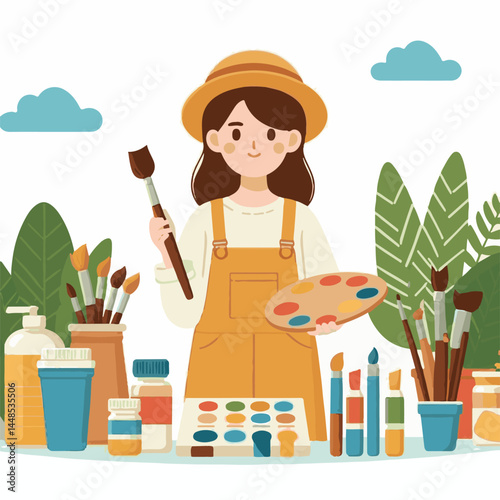 painter, paint, brush, work, design, apartment, wall, roller, paintbrush, man, interior, house, equipment, professional, improvement, white, construction, job, tool, decoration, art, renovation, profe