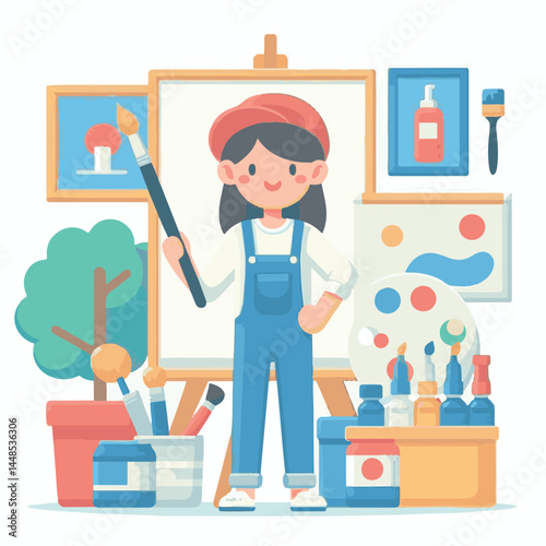 painter, paint, brush, work, design, apartment, wall, roller, paintbrush, man, interior, house, equipment, professional, improvement, white, construction, job, tool, decoration, art, renovation, profe