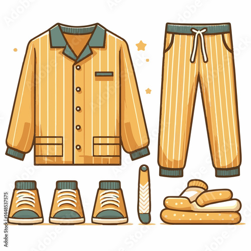 bed, home, sleep, pajamas, pajama, bedroom, child, woman, night, happy, sleepwear, young, female, lifestyle, girl, nightwear, clothes, kid, illustration, morning, rest, clothing, vector, person, white