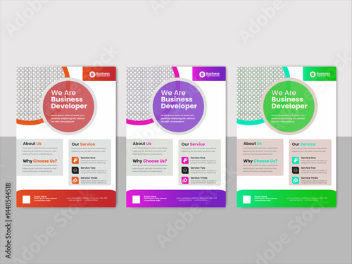 Modern and Professional Corporate Business Flyer Template for Company Promotion, Marketing Services, and Corporate Events – Clean Layout with Editable Design for Print or Digital Use.
