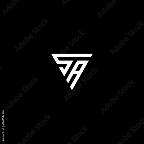 logo of letters s and a combined with triangle