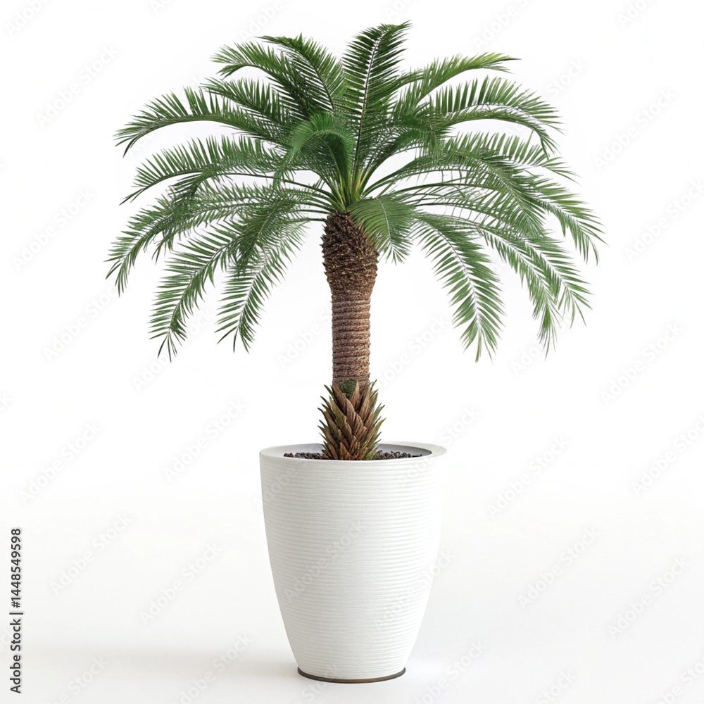 Obraz premium palm tree in a pot