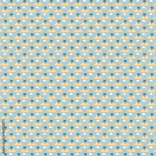 Contemporary Watercolor Tile Repeat Design