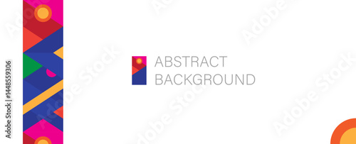 Abstract background with geometric pattern. Template banner. Web design