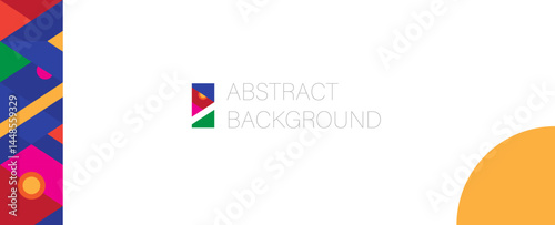 Abstract background with geometric pattern. Template banner. Web design