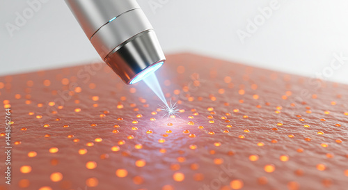 Innovative laser technology treating skin condition with precision and care photo