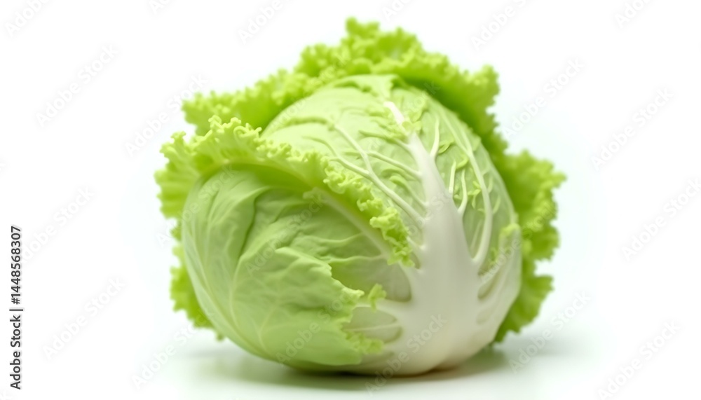 green cabbage isolated on white background green cabbage isolated on white background