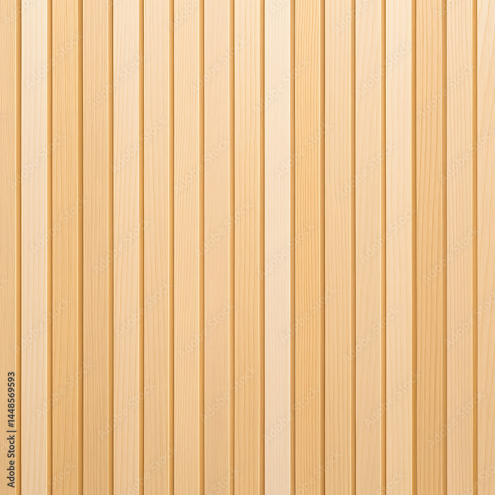 Naklejka premium Light Vertical Wood Strips Panel