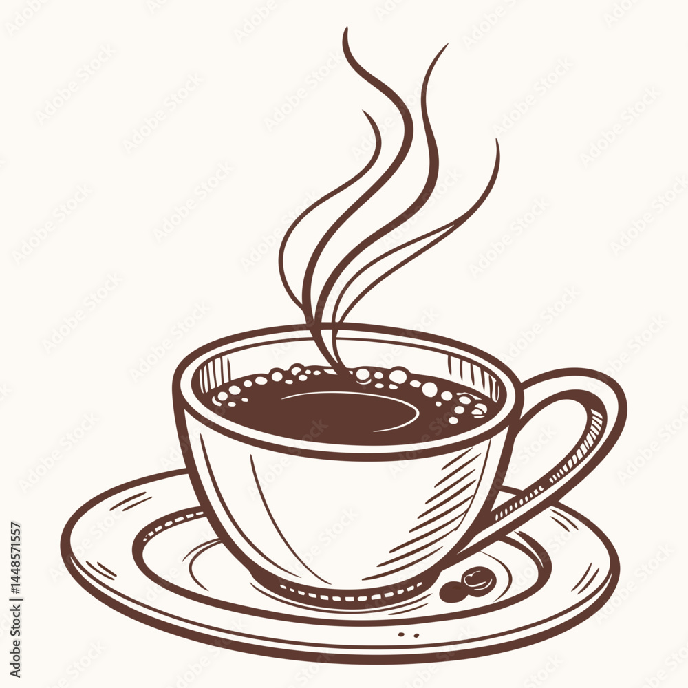 Obraz premium cup of coffee vector