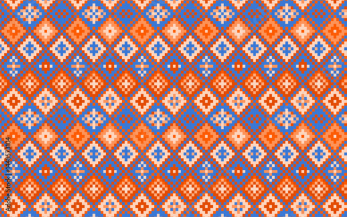 Mexican multicolored Latin American background in the form of diamonds