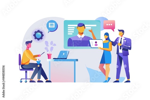 business people in the office