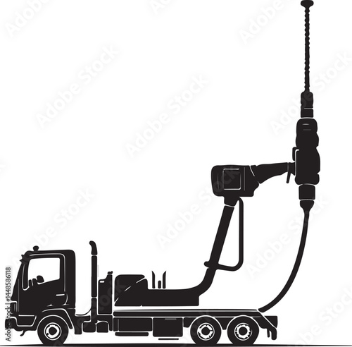HEAVY MACHINERY IN ACTION: THE BACKBONE OF CONSTRUCTION VECTOR
