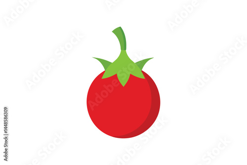 Red Agasta Sesban Vegetable Isolated on White Background