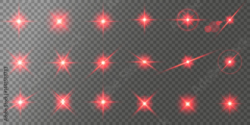 Lens Flare, light glow effect. sun or realistic shining star with backlight effect. bokeh glitter and sparkles or sparkles on transparent background.